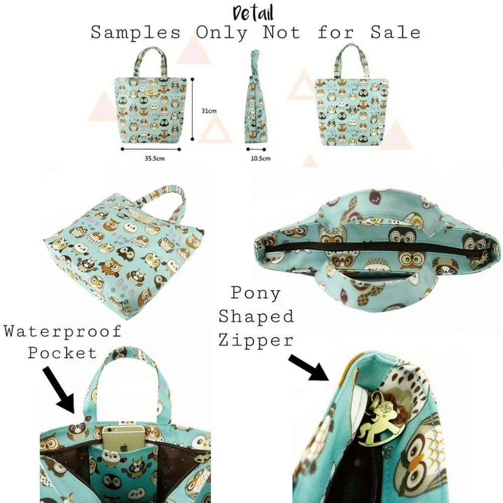 Waterproof Corgi Bucket Tote Shoulder Handbag - Picture 2 of 11